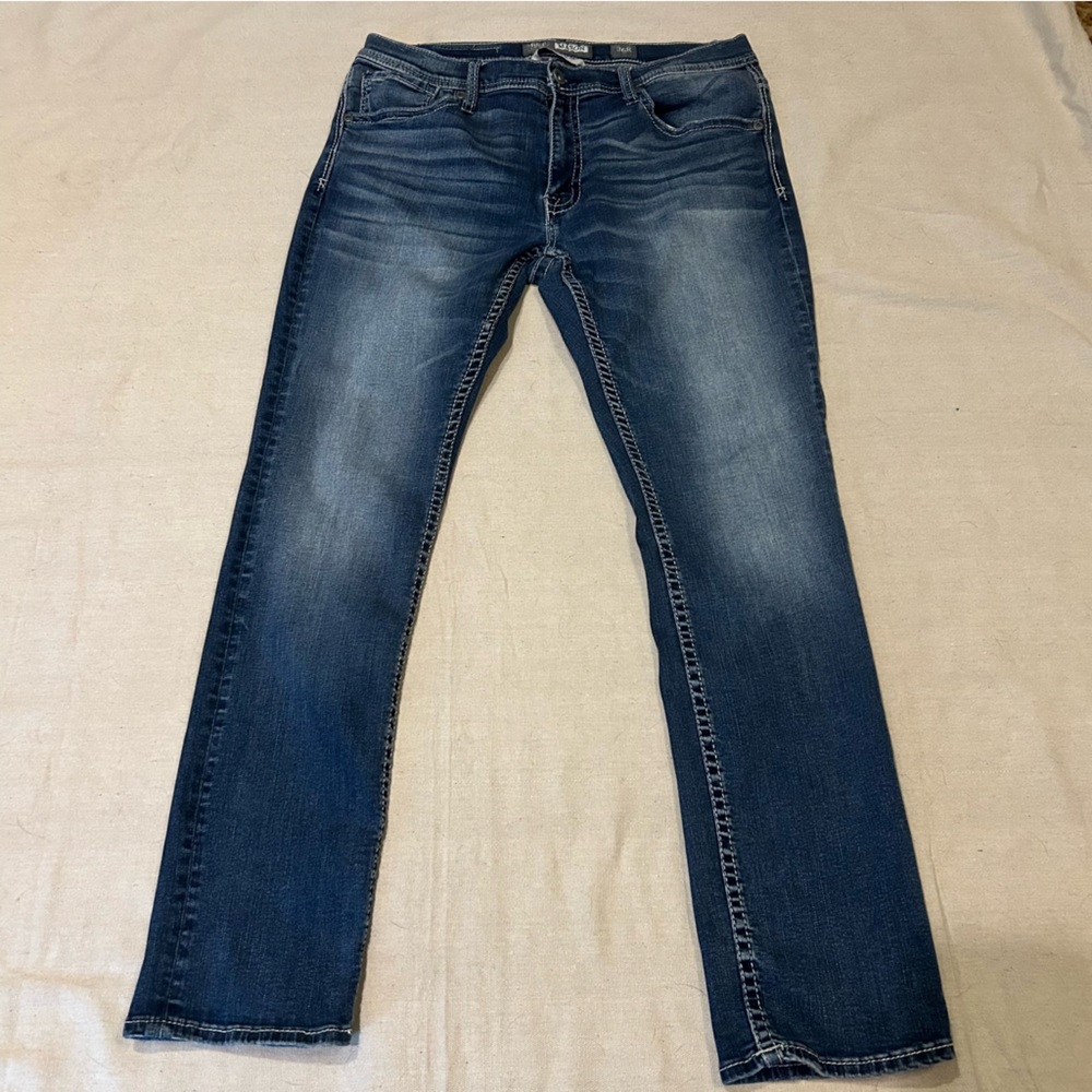 BKE buckle mason tapered jeans 36x32